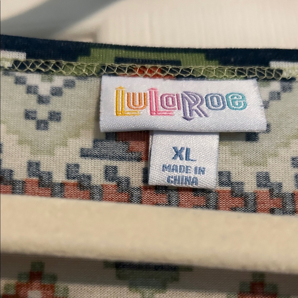 Lularoe Multicolor Geometric Pattern Top - image 2
